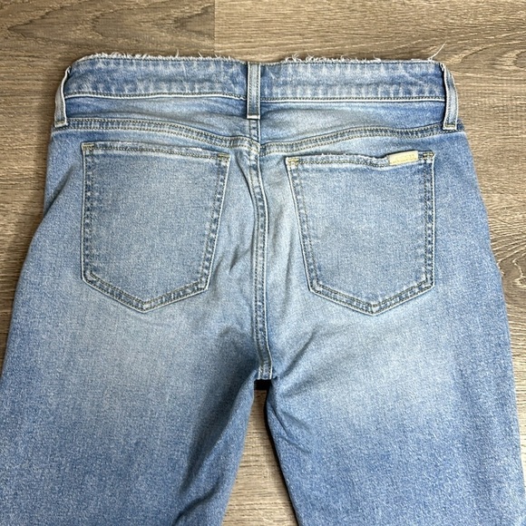 Joe’s Jeans The Icon Mid-Rise Skinny Crop Jeans Raw Hem Blue Wash Women’s Sz 27 - Picture 6 of 12